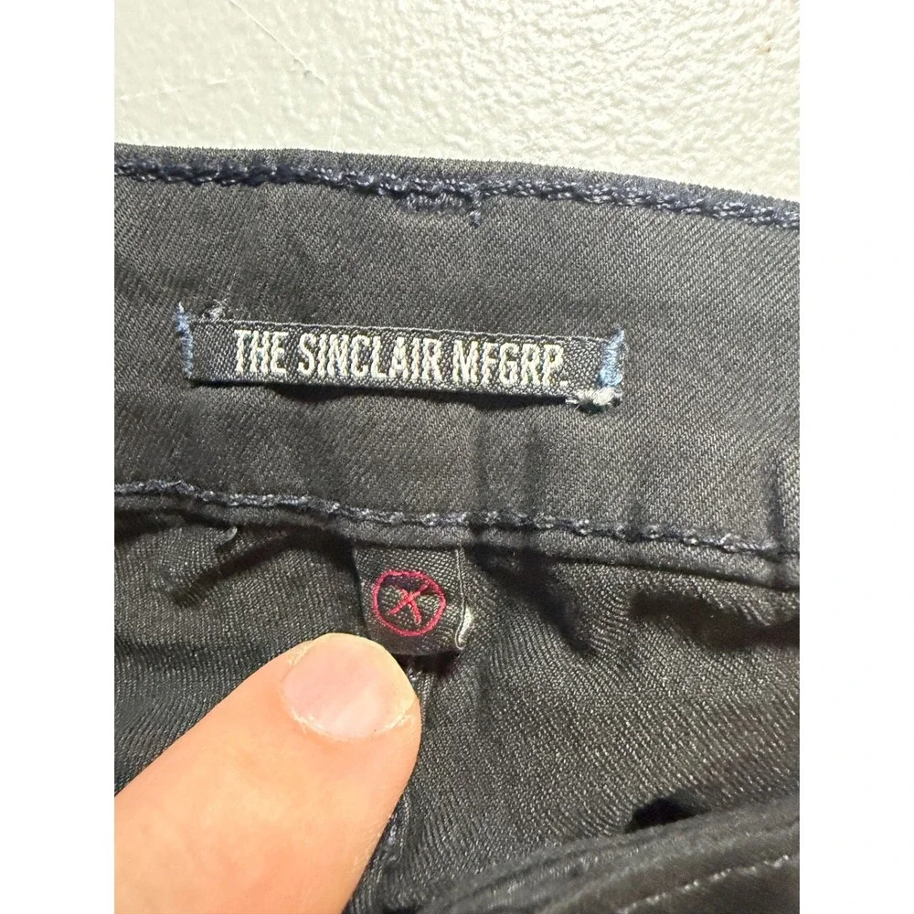 The Sinclair Mfg Co COE Denim Leggings Womens 30 Black Waxed Coated NWT